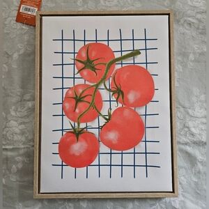 Ashland NEW Framed Canvas Wall Art Decor - Tomatoes‎ Italian Kitchen